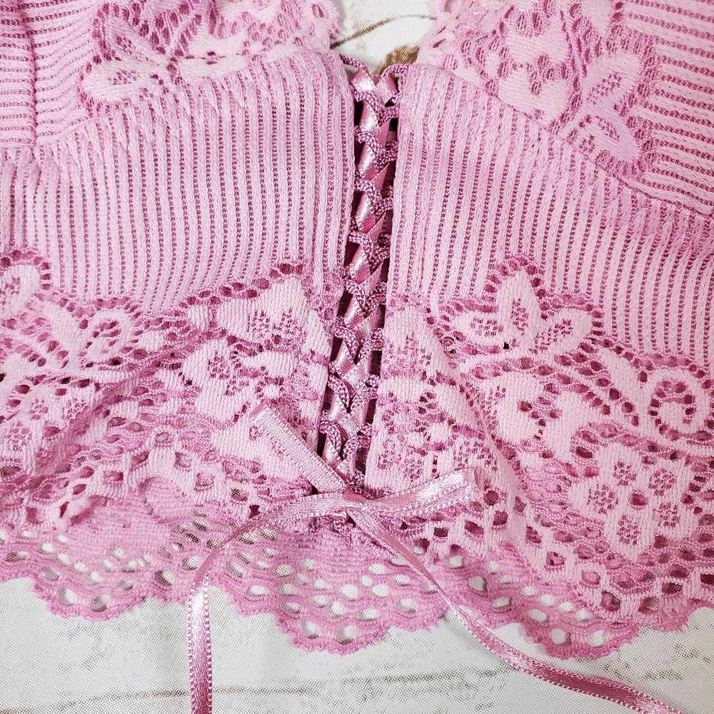 Free People | Caroline Lace Up Corset Bralette - Picture 6 of 11